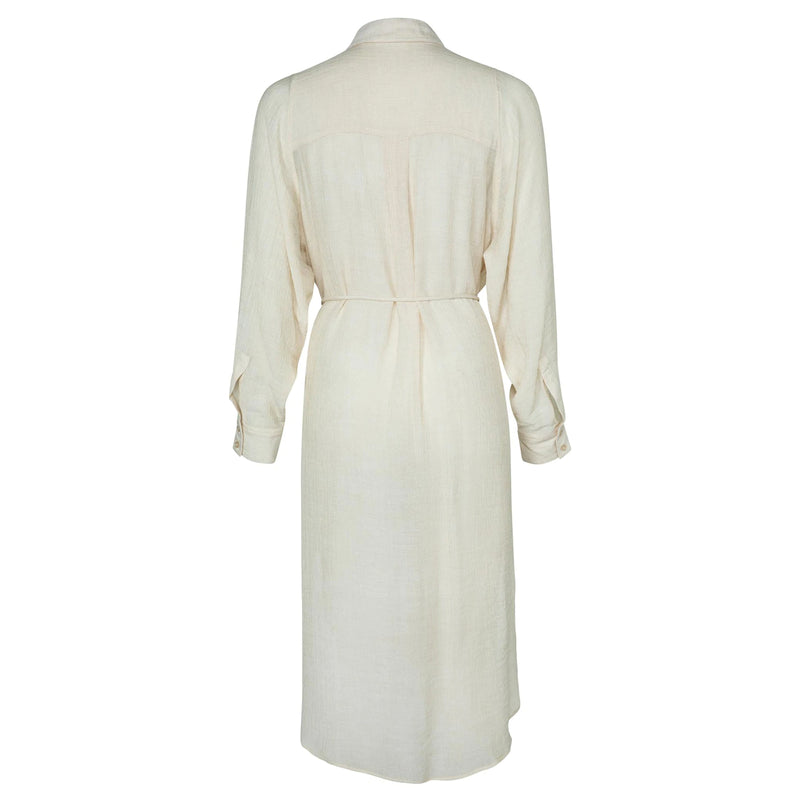 YAYA Structured Shirt Dress Cream ...